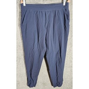 Public Rec Stadium Stretch Nylon Jogger Pants Mens Size 34x29 Blue Pockets